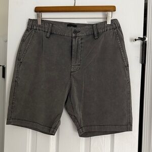 RVCA Men's Gray Flat Front Shorts